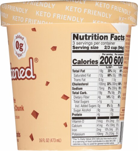 Enlightened® Keto Collection Coffee & Cream Ice Cream Perspective: right