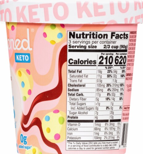 Enlightened® Keto Ice Cream Cake Perspective: right