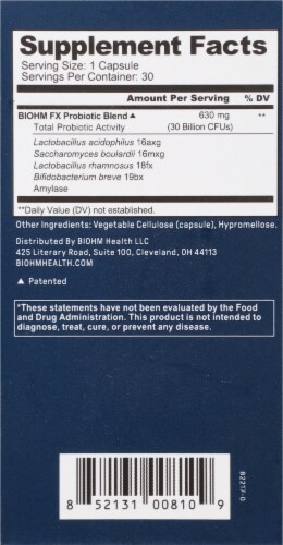BIOHM Total Probiotic 30B CFU Capsules Perspective: right