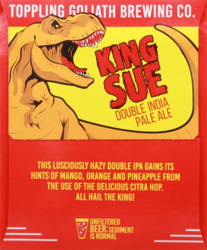 Toppling Goliath Brewing Co. King Sue Double India Pale Ale Beer Perspective: right