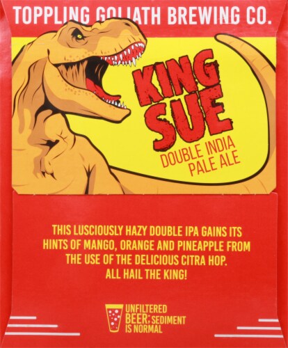 Toppling Goliath Brewing Co. King Sue Double India Pale Ale Beer Perspective: right