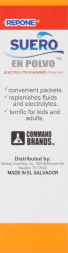 Repone® Suero En Polvo™ Mixed Fruit Electrolyte Powdered Drink Packets Perspective: right