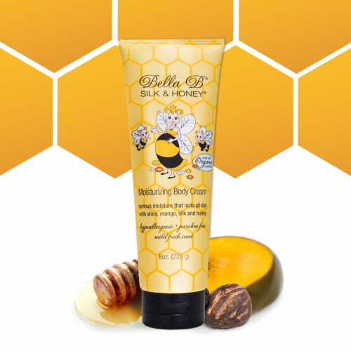 Silk and Honey Moisturizing Body Cream 8oz Perspective: right