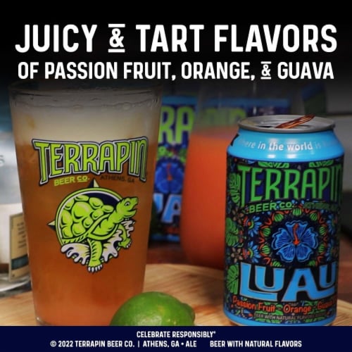 Terrapin Luau Krunkles IPA Cans Perspective: right