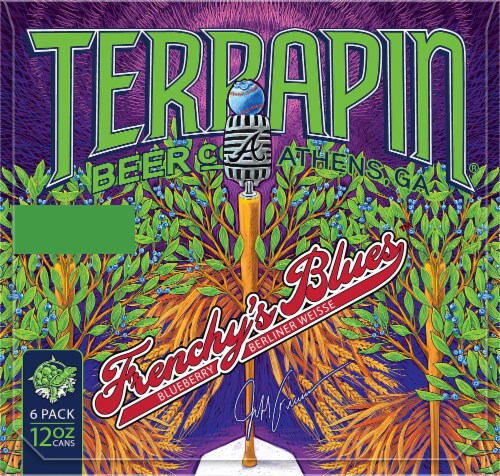 Terrapin® Frenchy's Blues Berliner Weissbier Wheat Ale Perspective: right