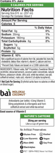 Bai® Antioxidant Infused Cocofusion Molokai Coconut Flavored Bottled Water Perspective: right