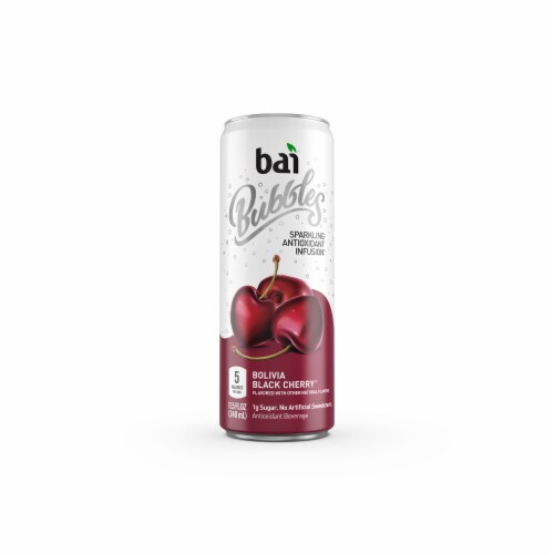 Bai® Bubbles Bolivia Black Cherry Flavored Sparkling Bottled Water Perspective: right