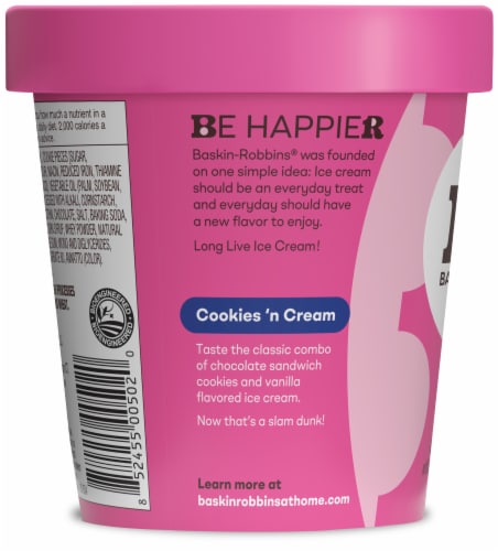 Baskin Robbins® Cookies 'n Cream Ice Cream Pint Perspective: right