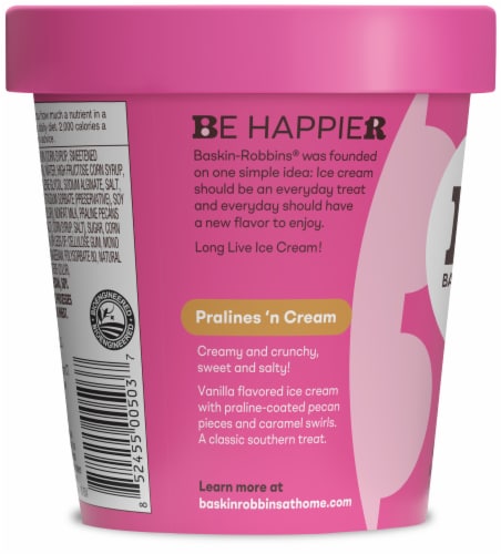Baskin Robbins® Pralines 'N Cream Ice Cream Perspective: right