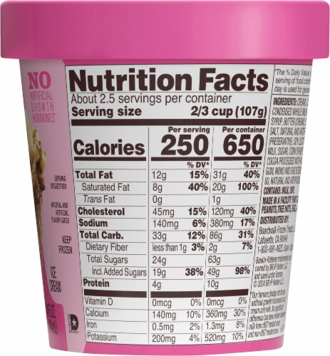 Baskin Robbins® Gold Medal Ribbon® Ice Cream Pint Perspective: right
