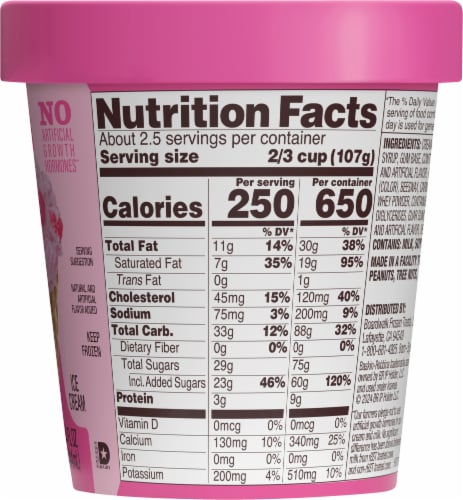 Baskin Robbins® Pink Bubblegum Ice Cream Perspective: right