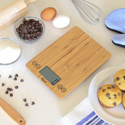 Escali Atri Bamboo Kitchen Scale Perspective: right