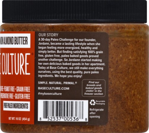 Base Culture Cinnamon Almond Butter Perspective: right