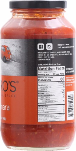 Pirro's Sauce Marinara Sauce Perspective: right