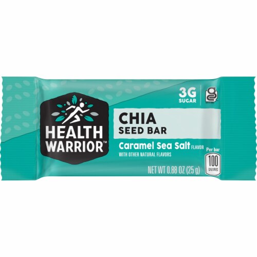 Health Warrior™ Caramel Sea Salt Chia Seed Bars Perspective: right