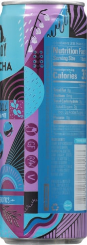 Lenny Boy Wake-Up Call Blueberry & Yerba Mate Kombucha Perspective: right