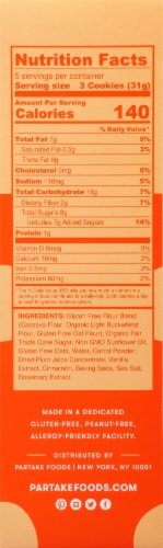 Partake Gluten-Free Vegan Carrot Cake Cookies Perspective: right