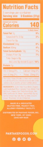 Partake Gluten-Free Vegan Ginger Snap Cookies Perspective: right