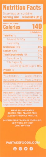 Partake Gluten-Free Vegan Ginger Snap Cookies Perspective: right