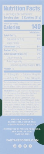 Partake Gluten-Free Vegan Soft Baked Cookie Butter Cookies Perspective: right