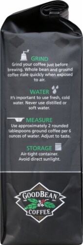 GoodBean Coffee 100% Organic Out Of Africa Medium Dark Roast Ground Coffee Perspective: right