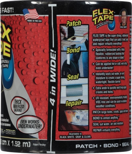 Flex Tape Black Rubberized Waterproof Tape Perspective: right