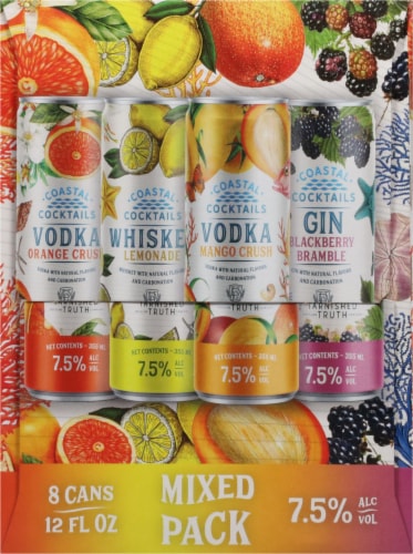 Coastal Cocktails Classic Cocktails Mixed Pack Cans Perspective: right