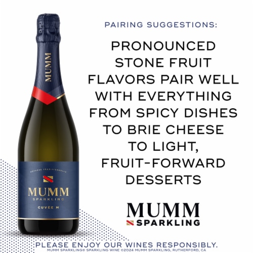 Mumm Cuvee M California Sparkling Wine Perspective: right