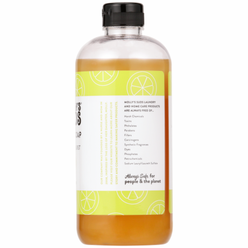 Molly's Suds Lemon Burst Dish Soap Perspective: right