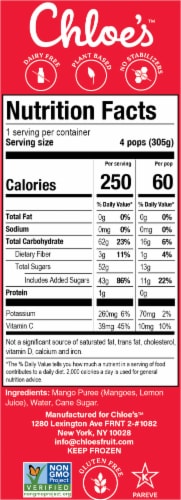 Chloe’s Mango Pops 4 Count