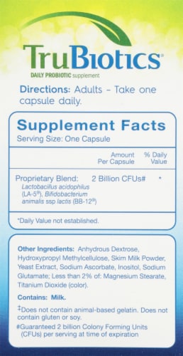 TruBiotics® Digestive + Immune Health Supplement Perspective: right