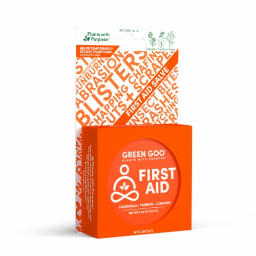 Green Goo® First Aid Large Salve Tin Perspective: right