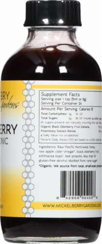 Mickelberry Gardens Elderberry Raw Honey Tonic Perspective: right