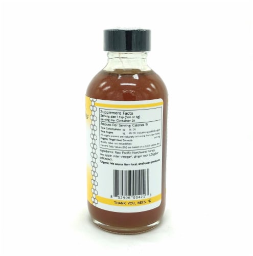 Mickelberry Gardens Throat & Lung Raw Honey Tonic Perspective: right