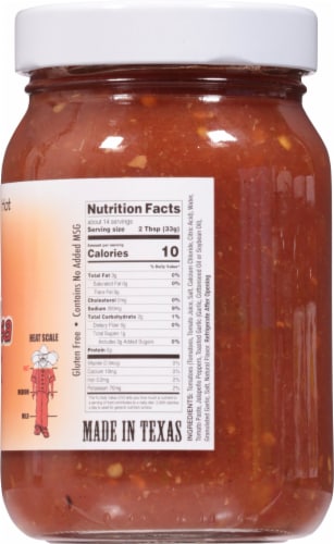 Kylito's Chunky Garlic Hot Salsa Perspective: right