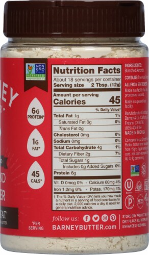 Barney Butter® Unsweetened Powdered Almond Butter Perspective: right