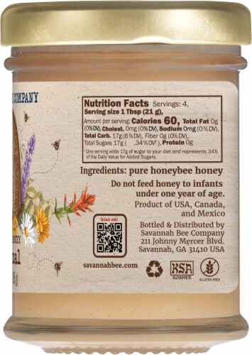 Savannah Bee Company® Original Whipped Honey Perspective: right