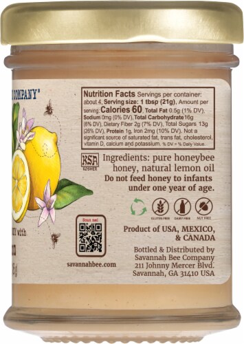 Savannah Bee Company Whipped Honey with Lemon Perspective: right