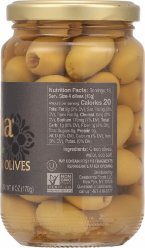 Mina Moroccan Pitted Green Olives Perspective: right