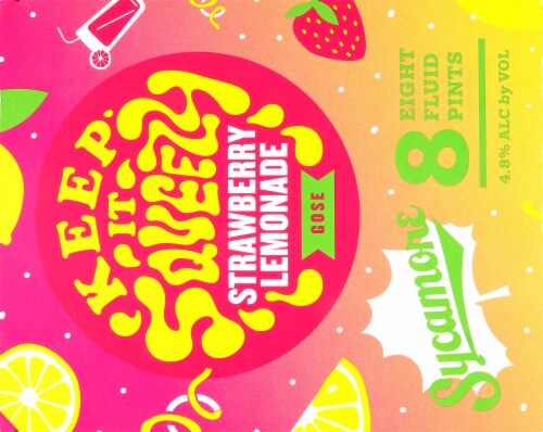 Sycamore Strawberry Lemonade Gose Perspective: right
