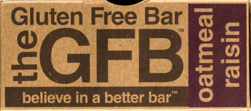 the GFB™ Oatmeal Raisin Gluten Free Bar Perspective: right
