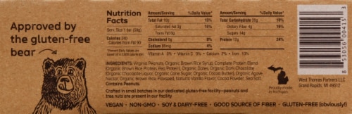the GFB Chocolate Peanut Butter Gluten Free Bar Perspective: right