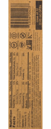 the GFB Dark Chocolate Coconut Gluten Free Bar Perspective: right