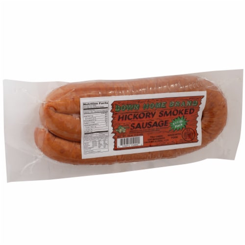Down Home Brand Hickory Smoked Sausage Perspective: right