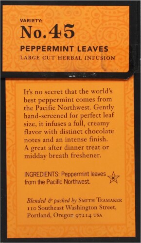 Peppermint Leaves Herbal Infusion Perspective: right