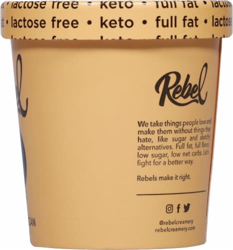 Rebel Butter Pecan Keto Ice Cream Perspective: right