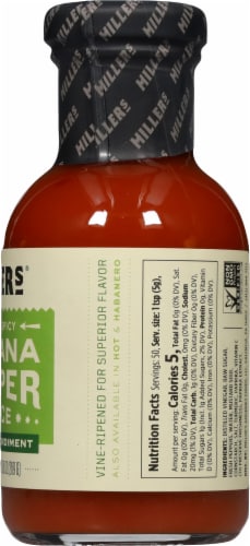 Millers Sweet & Spicy Banana Pepper Mild Mustard Perspective: right