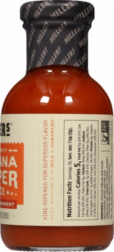 Millers Sweet & Spicy Banana Pepper Hot Mustard Perspective: right