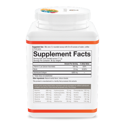 Youtheory® Vanilla Collagen Powder Perspective: right