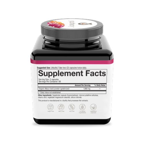 Youtheory® Women's Maca Root Vegetarian Capsules Perspective: right